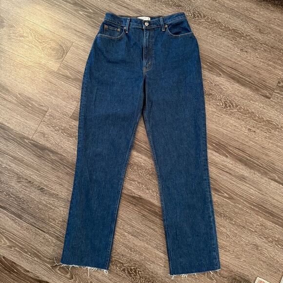 Abercrombie & Fitch Denim - Abercrombie & Fitch The 90s Straight Ultra High Rise Long Inseam
